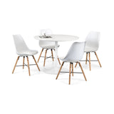 Blanco Round White Pedestal Table