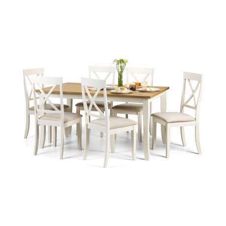 Davenport Oak/White Dining Table