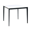 Miami Square Stone Top Dining Table - White Marble
