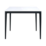 Miami Square Stone Top Dining Table - White Marble