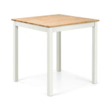 Coxmoor Square Dining Table 75cm - Ivory & Oak