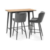 Luxe Velvet Bar Stool - Grey