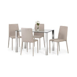 Enzo Glass Top Dining Table