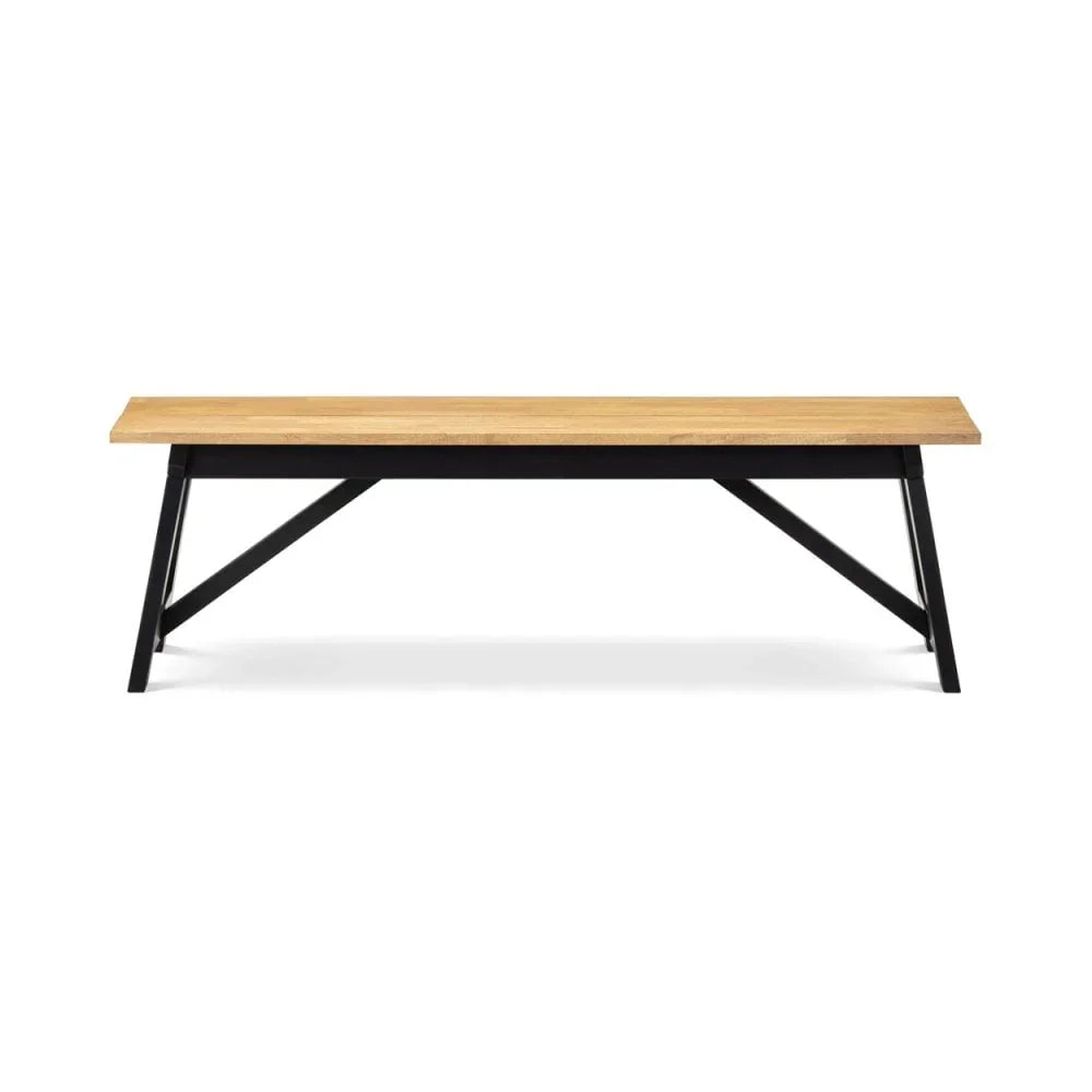 Hockley Bench Black/Oak