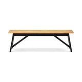 Hockley Bench Black/Oak