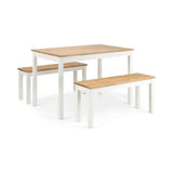Coxmoor Bench - Ivory & Oak