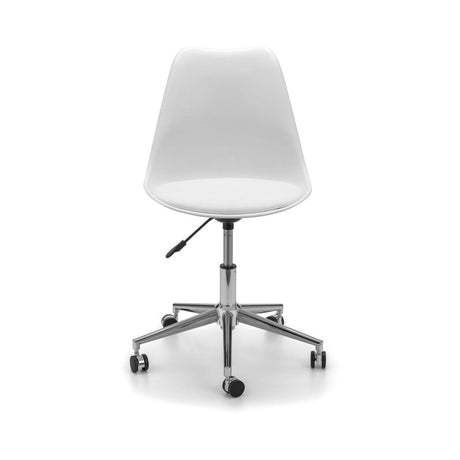 Erika Office Chair - White/Chrome