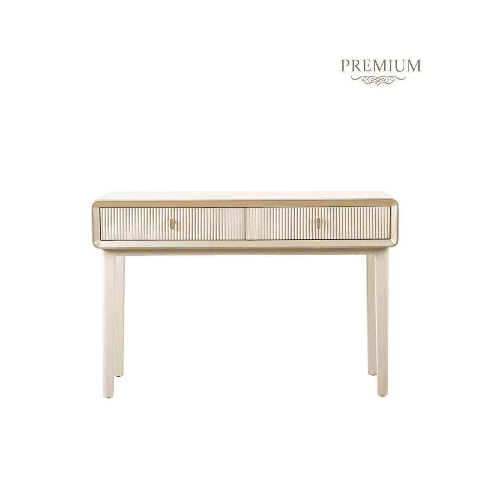 Amelie Cream Elm 2 Drawer Console Table