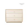 Amelie Cream Elm 3 Drawer Chest