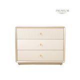 Amelie Cream Elm 3 Drawer Chest