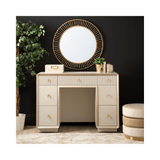Amelie Cream Elm 7 Drawer Dressing Table
