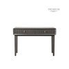 Amelie Smoke Grey Elm 2 Drawer Console Table