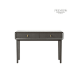 Amelie Smoke Grey Elm 2 Drawer Console Table