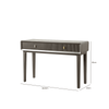 Amelie Smoke Grey Elm 2 Drawer Console Table