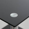 Alden 2 Tier Black Glass End Table
