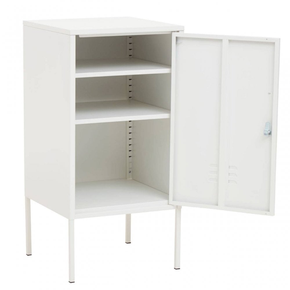 Marshall One Door White Cabinet