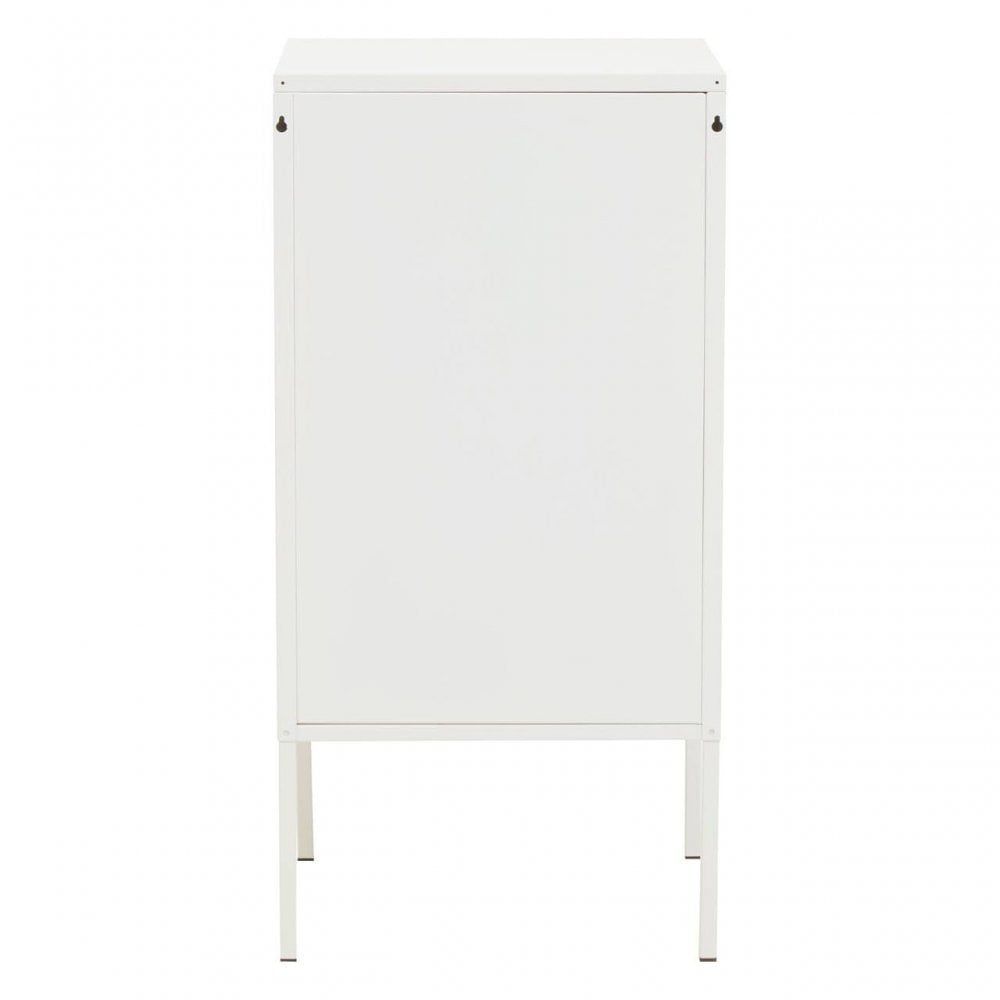Marshall One Door White Cabinet