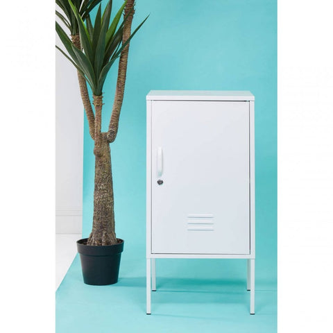 Marshall One Door White Cabinet