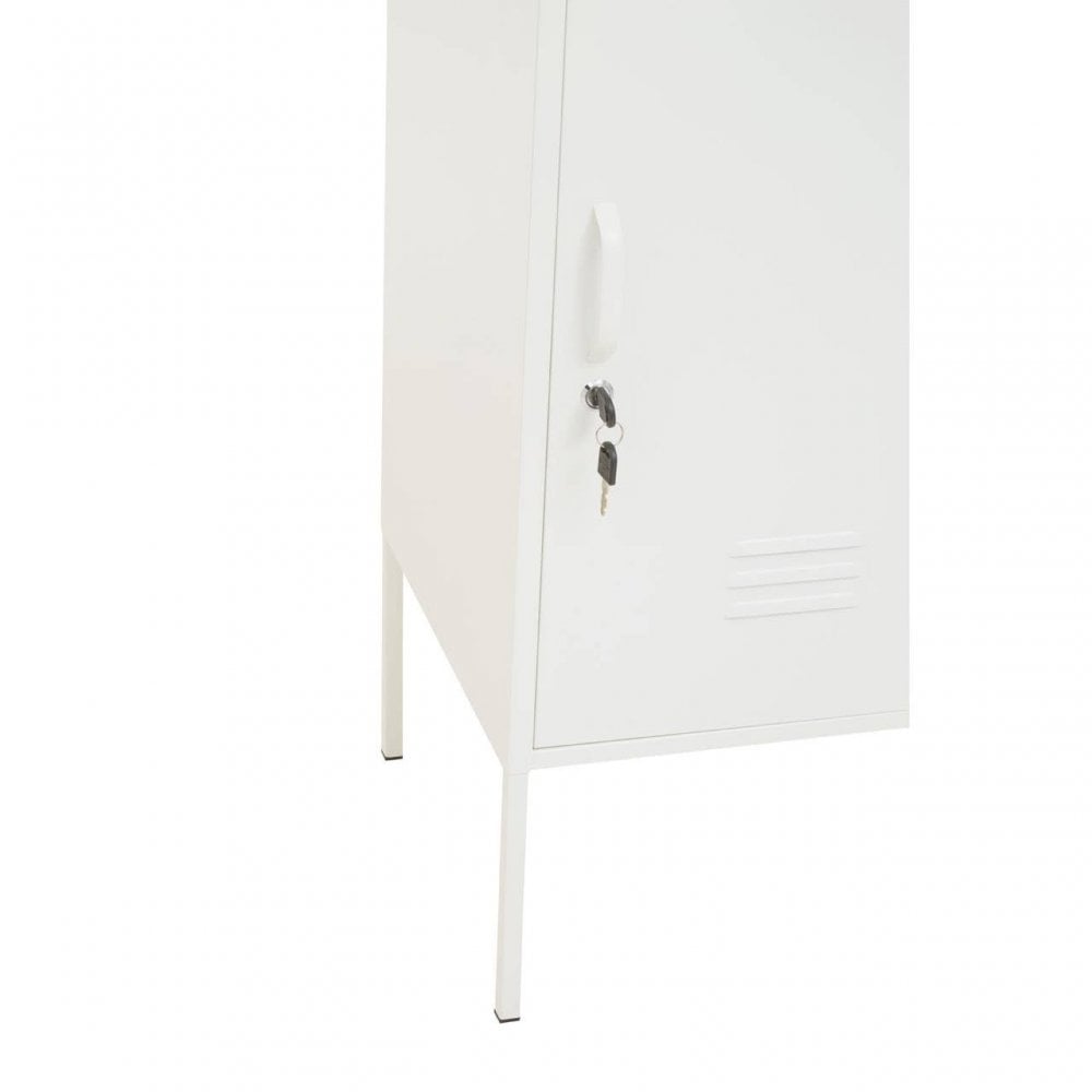 Marshall One Door White Cabinet
