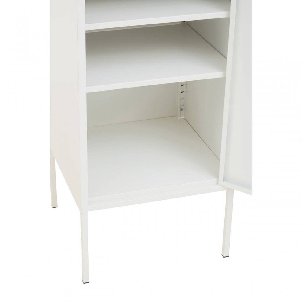 Marshall One Door White Cabinet