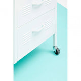 Marshall Three Drawer White Desk