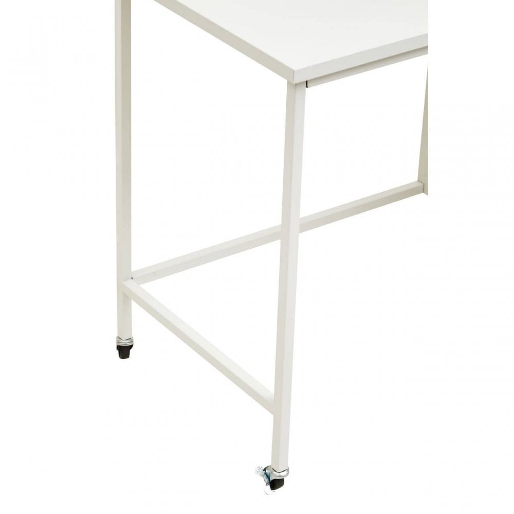 Marshall Three Drawer White Desk