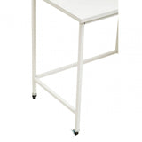 Marshall Three Drawer White Desk