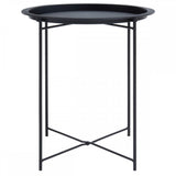 Bronzo Round Black Side Table