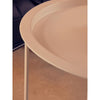 Bronzo Round White Side Table