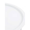 Bronzo Round White Side Table