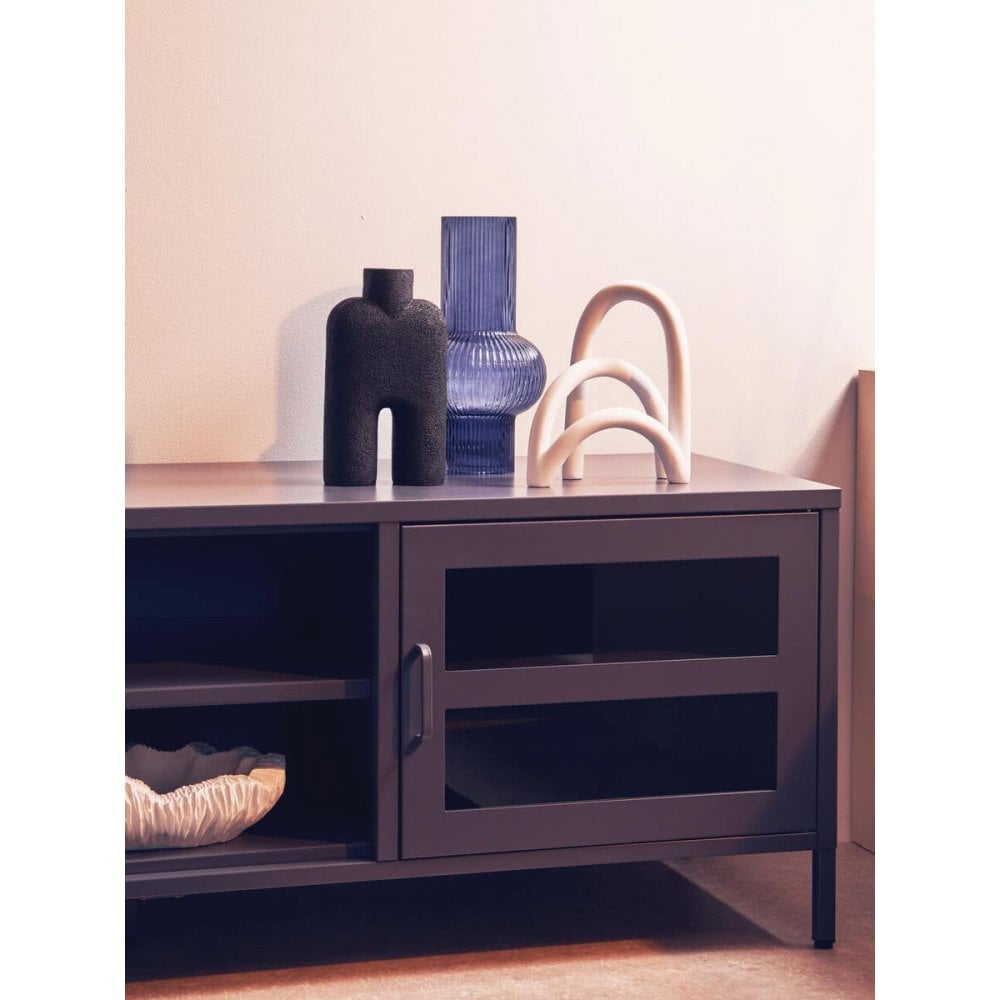 Ciel Two Door Grey Media Unit