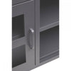 Ciel Two Door Grey Media Unit