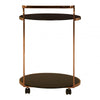 Hadley 2 Tier Gold Drinks Cart