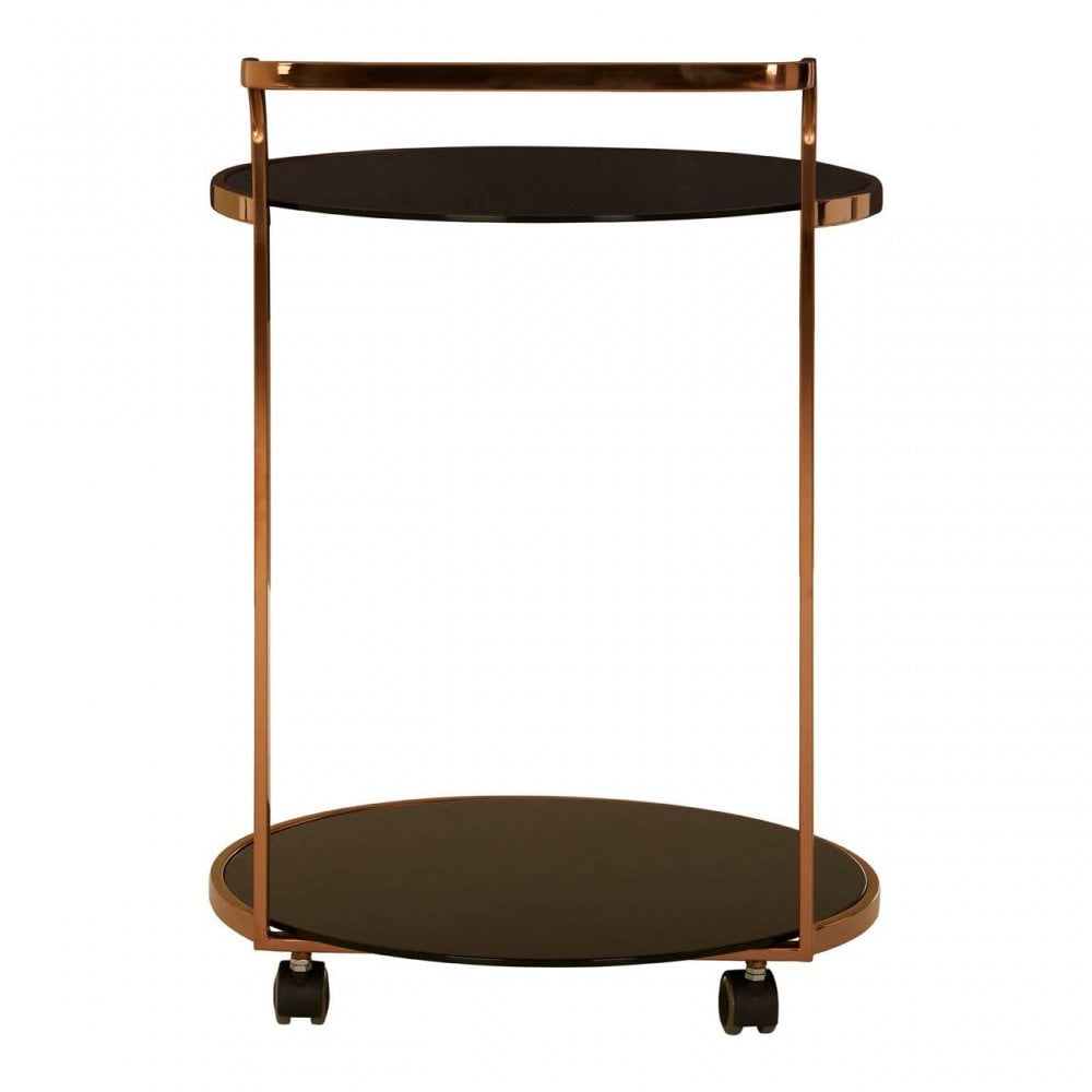 Hadley 2 Tier Gold Drinks Cart
