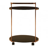 Hadley 2 Tier Gold Drinks Cart