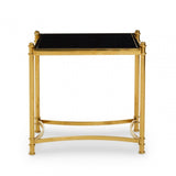 Hadley Black and Gold Side Table