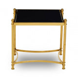 Hadley Black and Gold Side Table