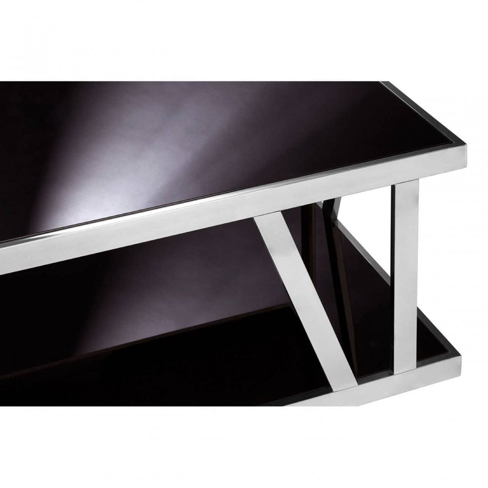 Hadley Black Glass Coffee Table