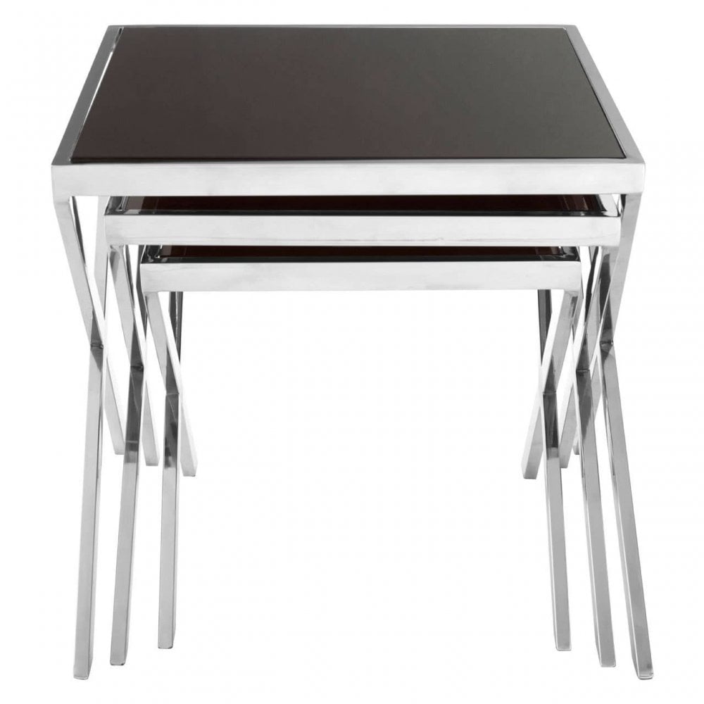 Hadley Chrome Nesting Tables