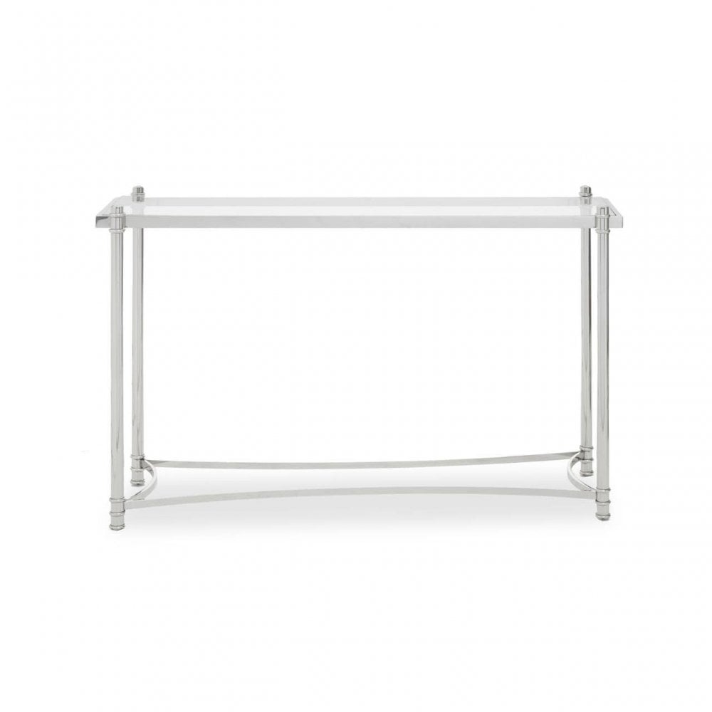 Hadley Clear Glass Console Table