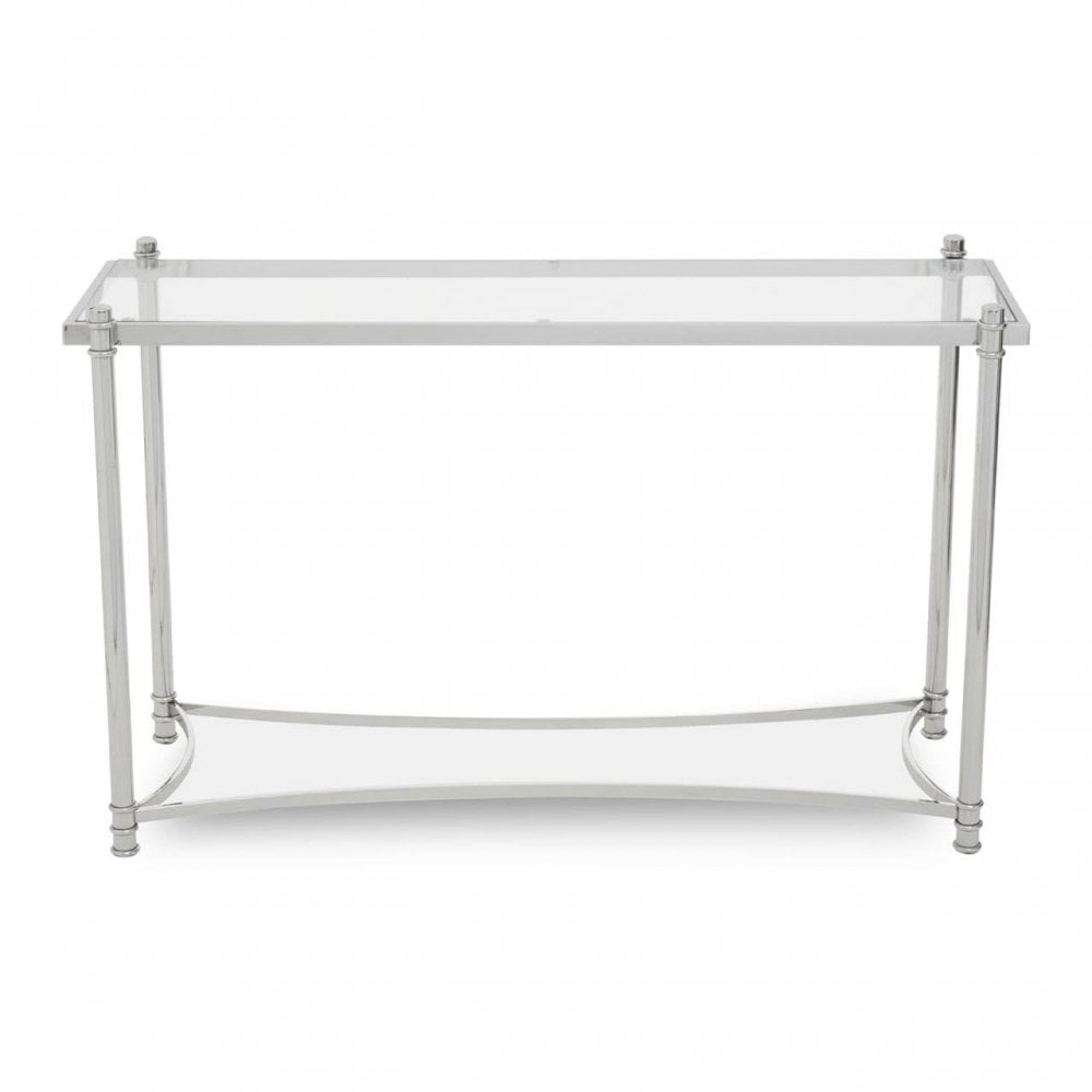 Hadley Clear Glass Console Table