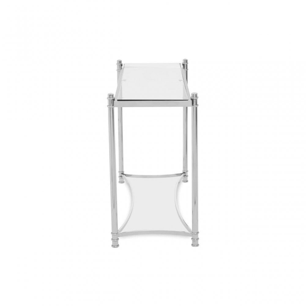 Hadley Clear Glass Console Table