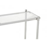 Hadley Clear Glass Console Table