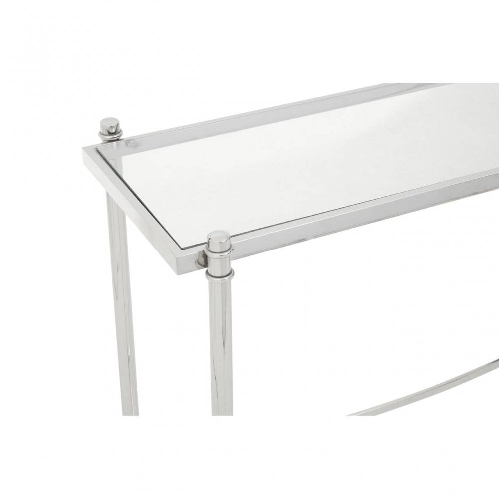 Hadley Clear Glass Console Table