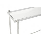 Hadley Clear Glass Console Table