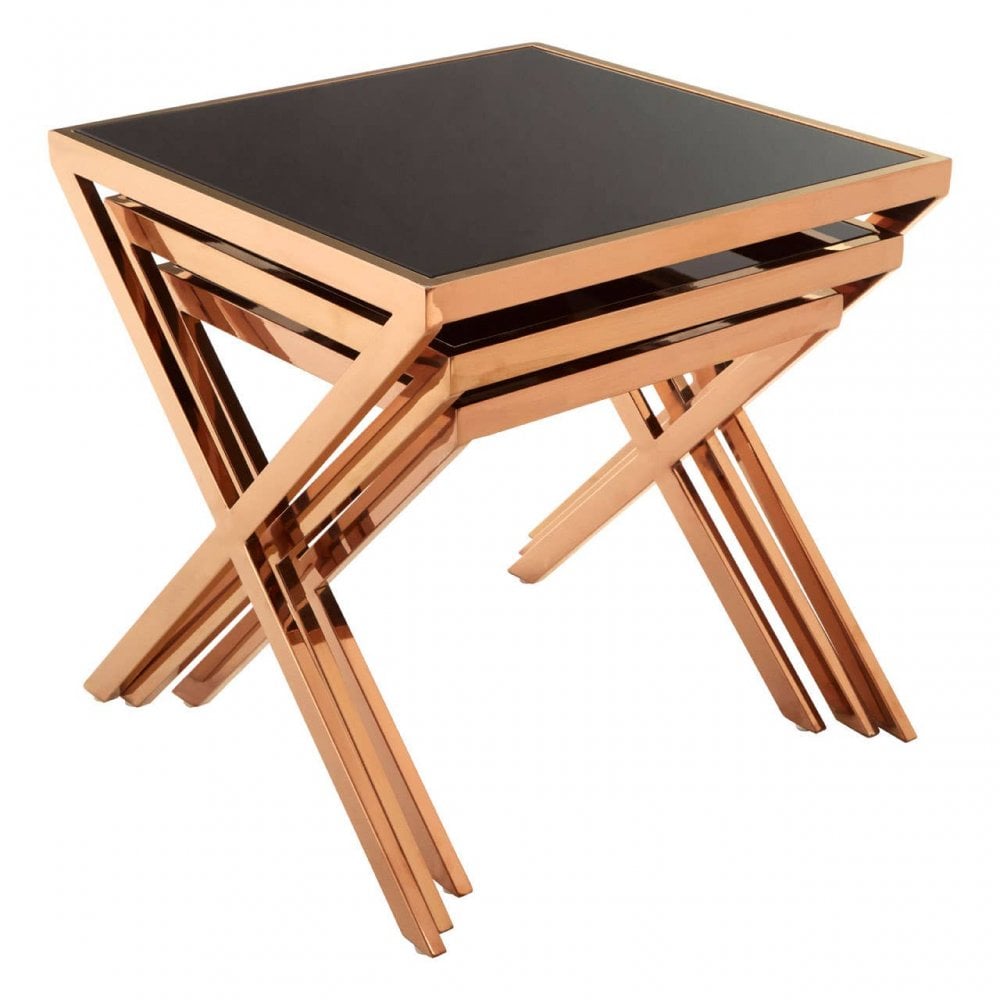 Hadley Rose Gold Nesting Tables