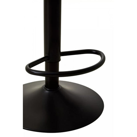 Elara Acrylic and Black Metal Bar Stool