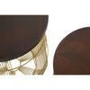 Agni Set of 2 Brass Side Tables
