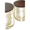 Agni Set of 2 Brass Side Tables