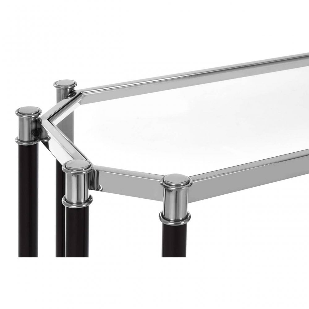 Verdi Silver Chrome Console Table
